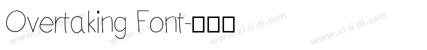 Overtaking Font字体转换